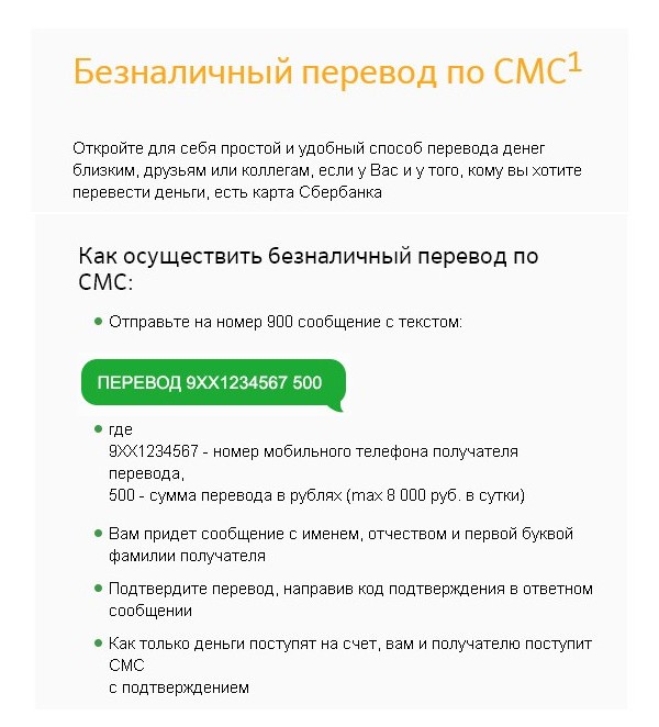 Как СМС перевести деньги на карту Сбербанка