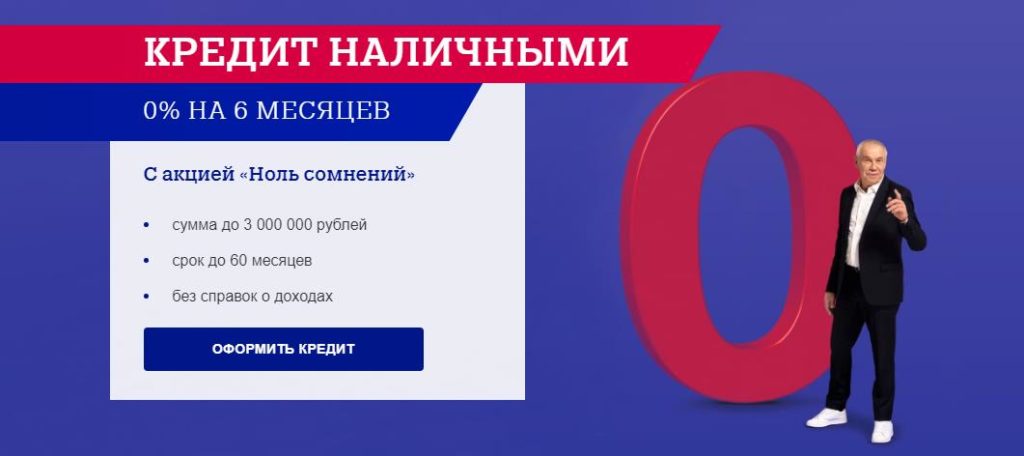 Кредит в Почта банке ноль сомнений условия