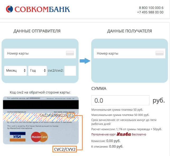 Почему долго идут деньги на карту Совкомбанка