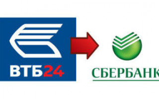 Перевод с ВТБ на Сбербанк сколько комиссия